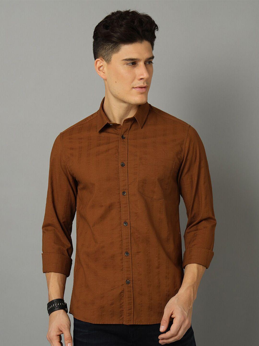 voi jeans slim fit opaque casual cotton shirt