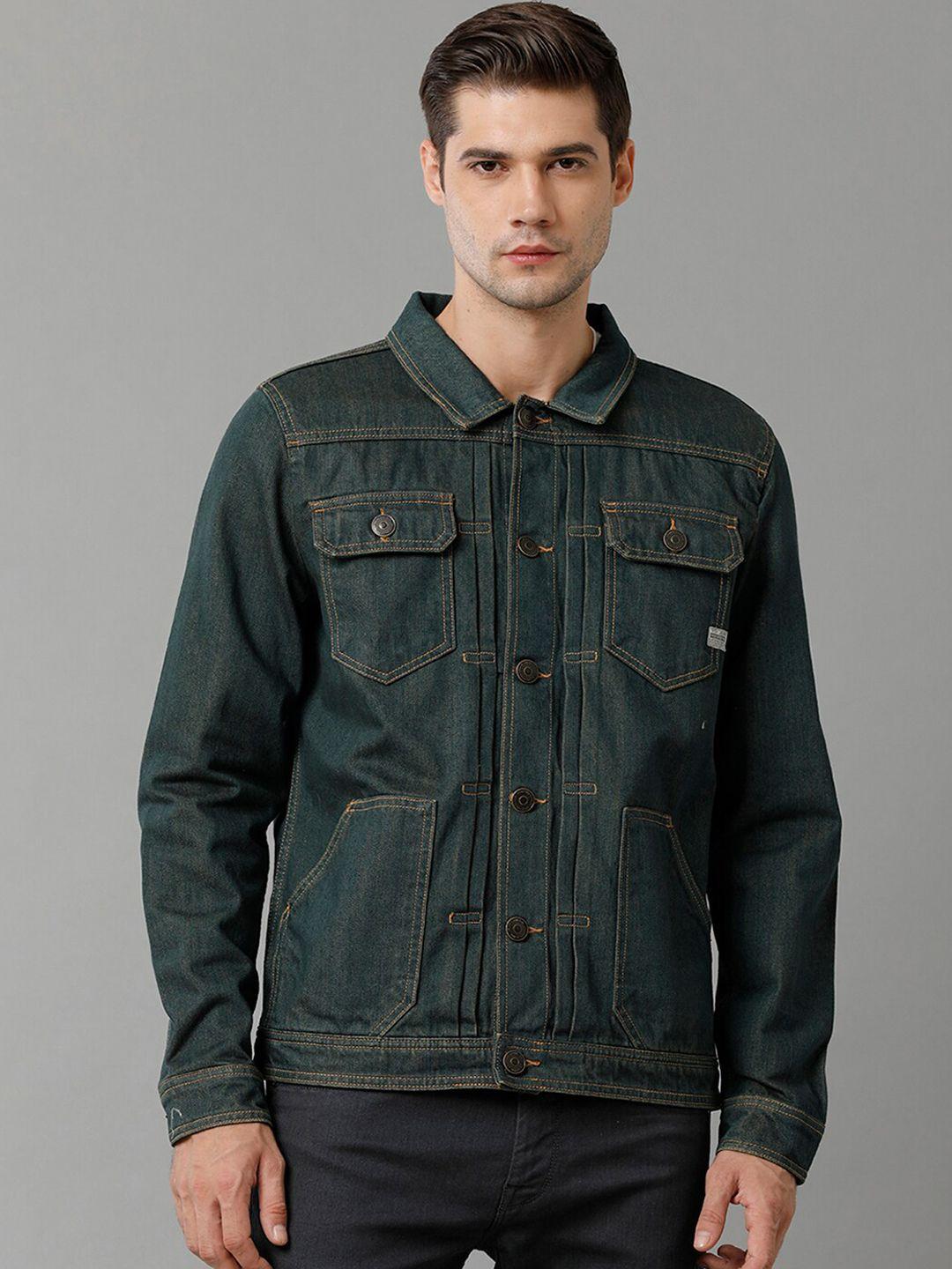 voi jeans spread collar pure cotton denim jacket