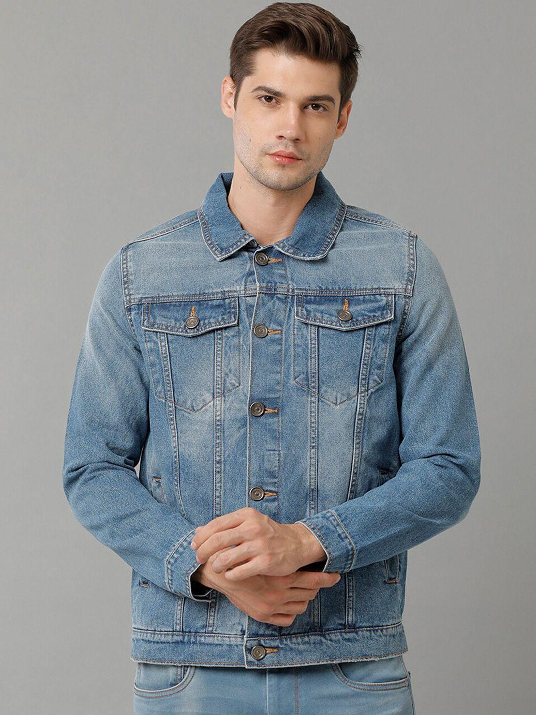 voi jeans washed pure cotton denim jacket