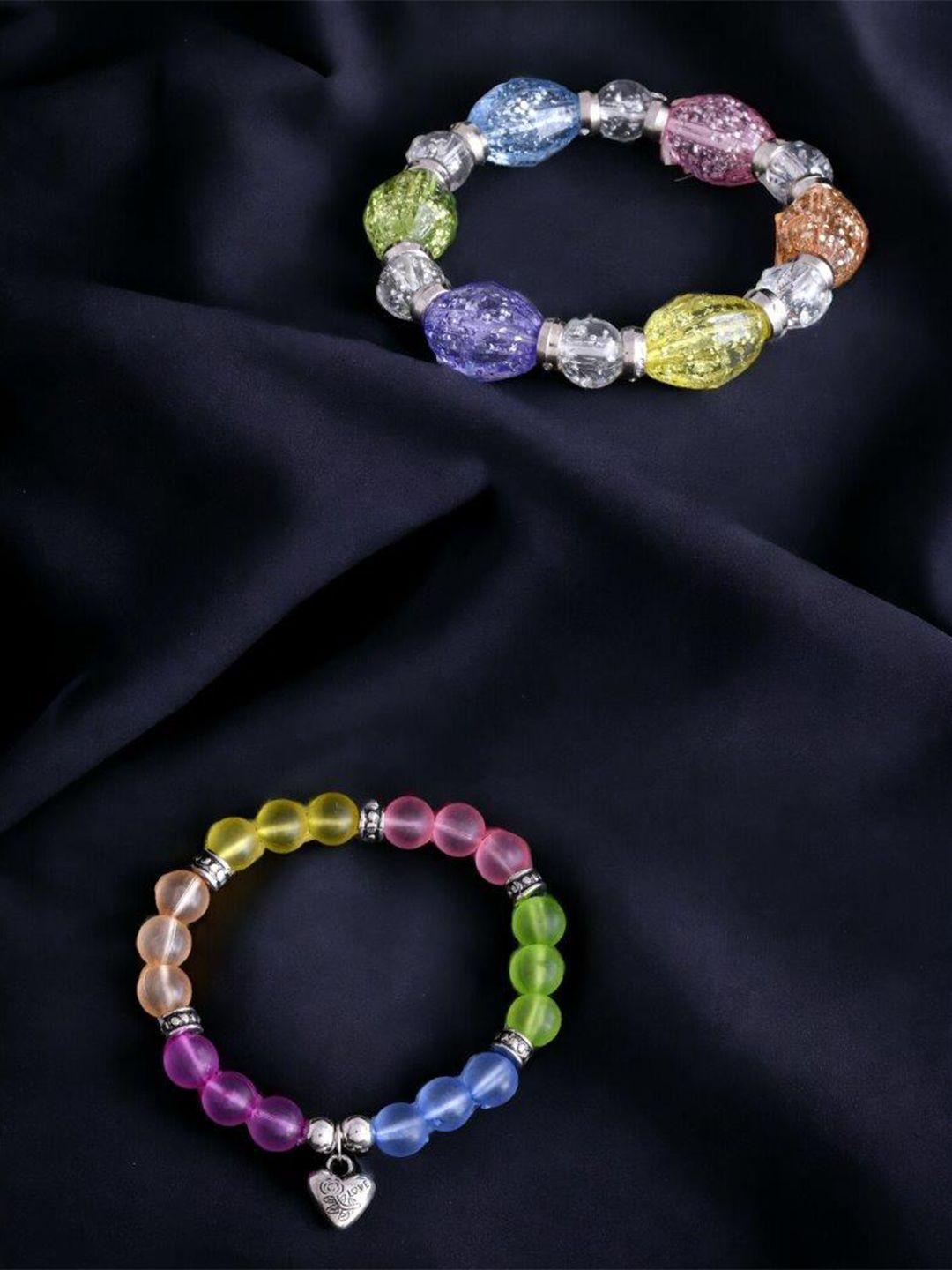 voj women 2 multicoloured handcrafted bracelet