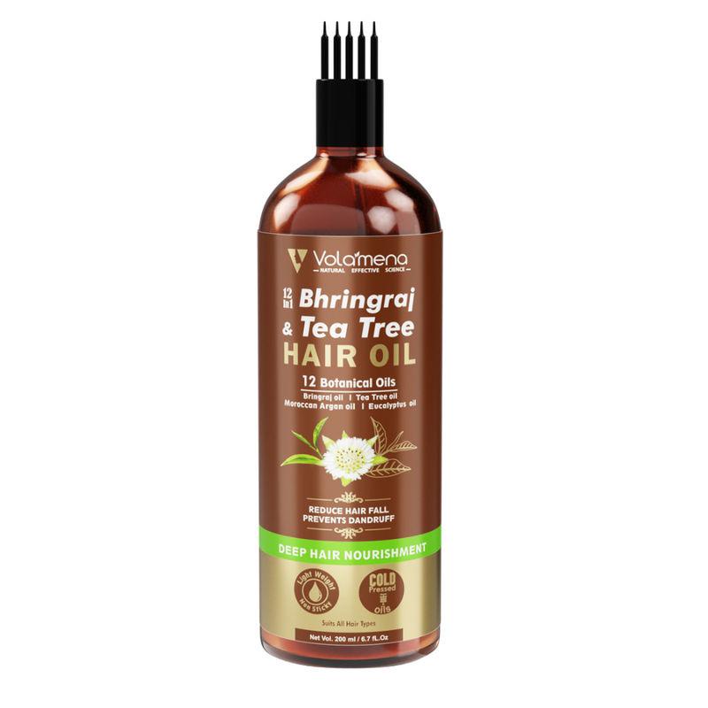 volamena 12 in 1 bhringraj & tea tree hair oil