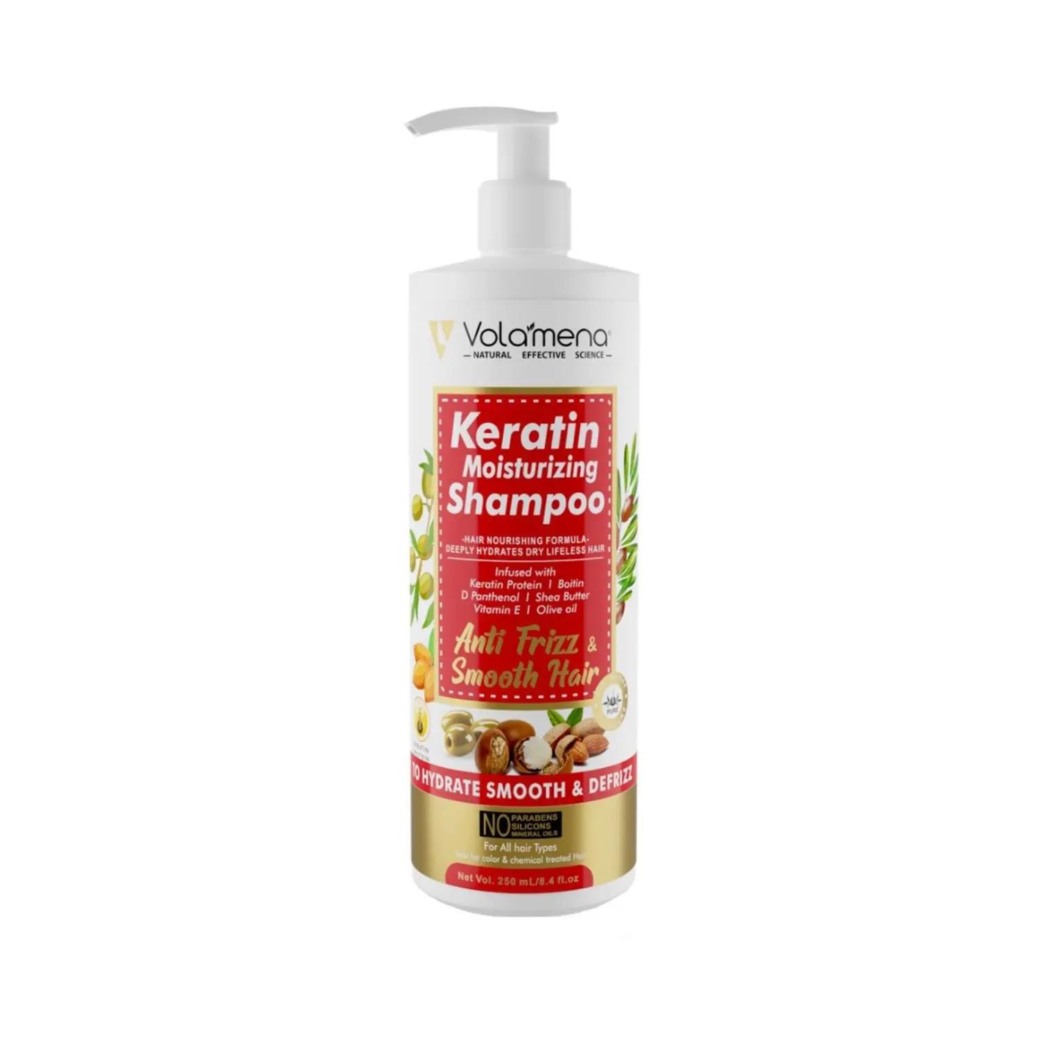 volamena keratin moisturizing shampoo (250ml)