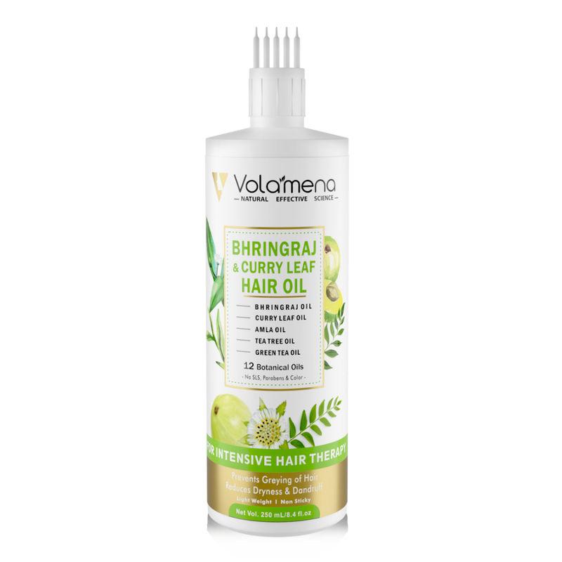 volamena bhringraj & curry leaf hair oil