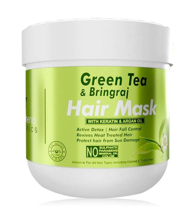 volamena green tea & bhringraj hair mask - 200 ml