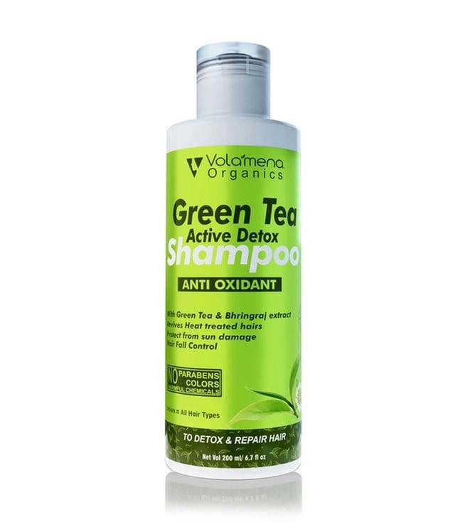 volamena green tea & bhringraj shampoo - 200 ml