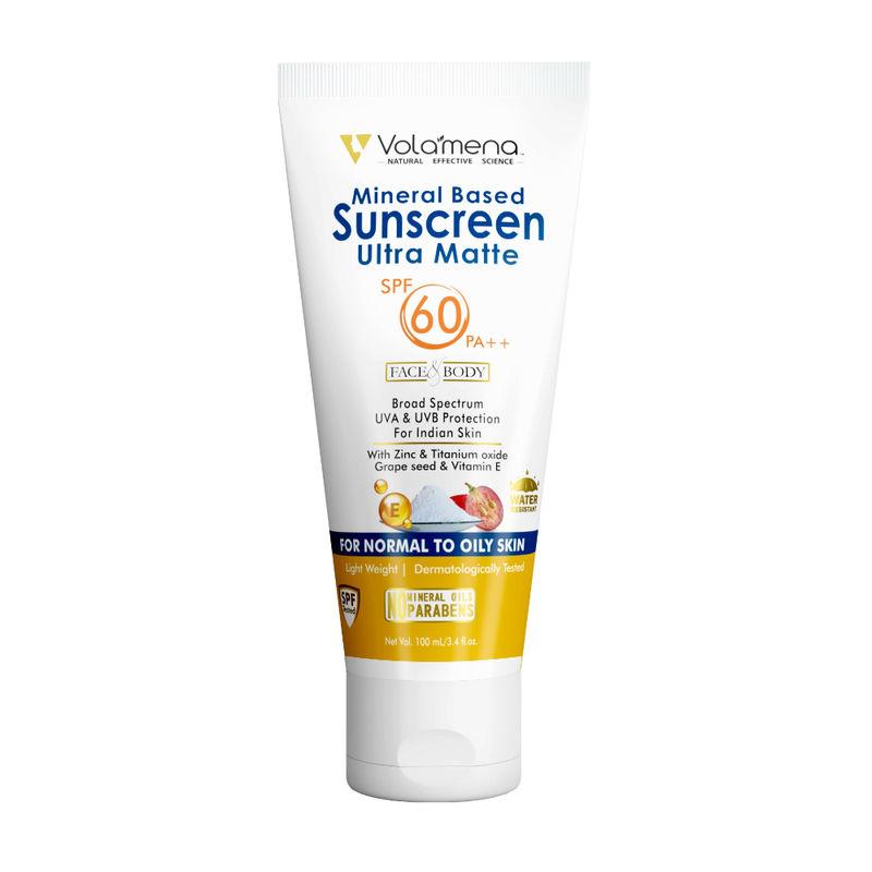 volamena mineral based sunscreen gel ultra matte spf 60 pa++