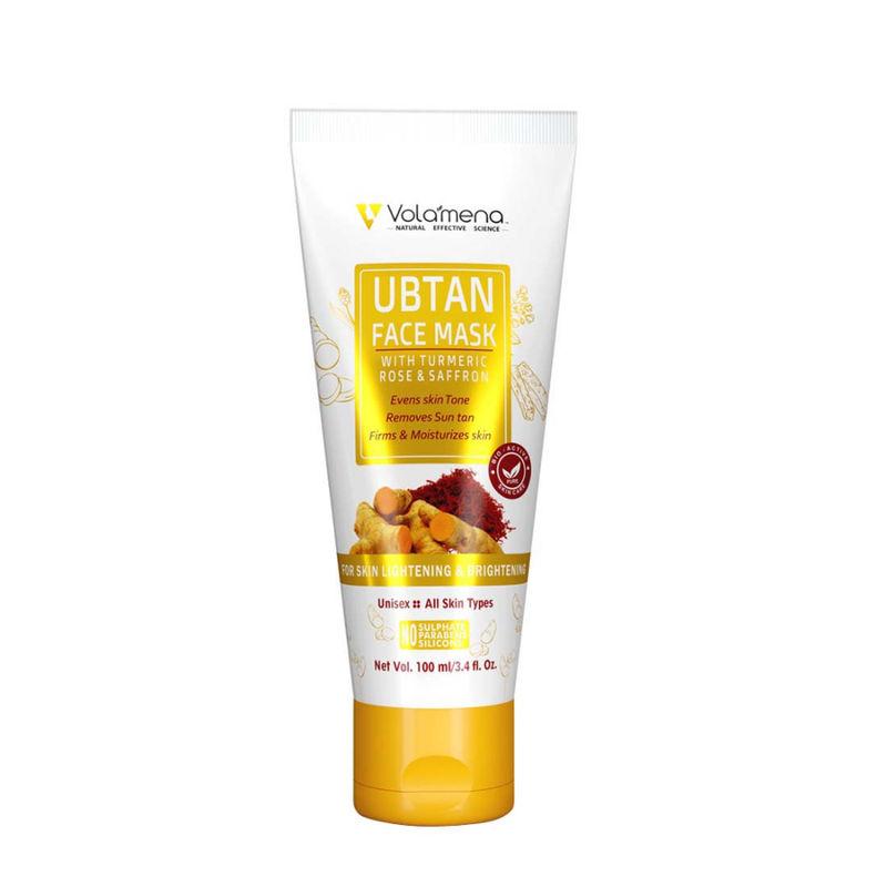 volamena ubtan face mask with turmeric rose & saffron