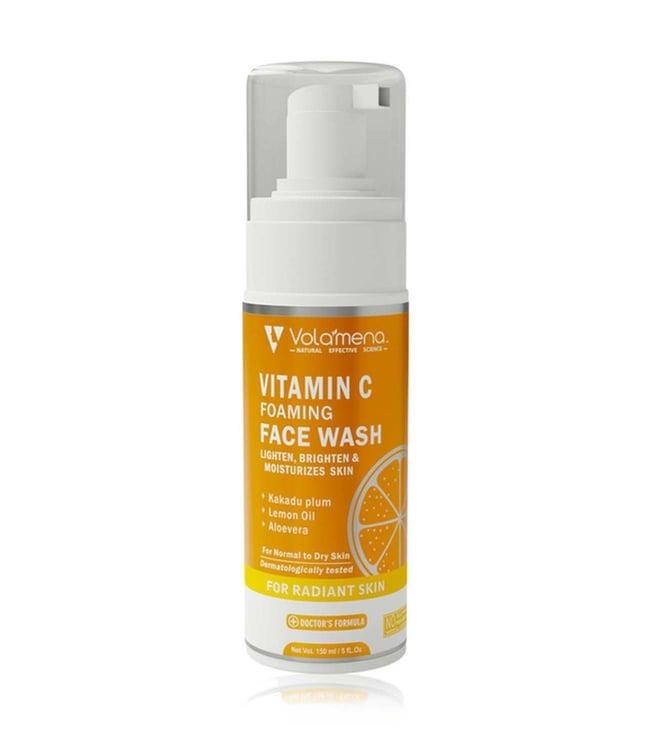 volamena vitamin c lighten & brighten foaming face wash - 150 ml