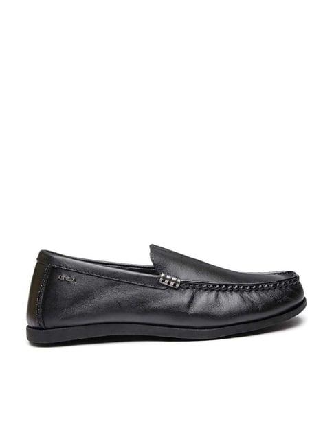 von wellx germany men's black casual loafers