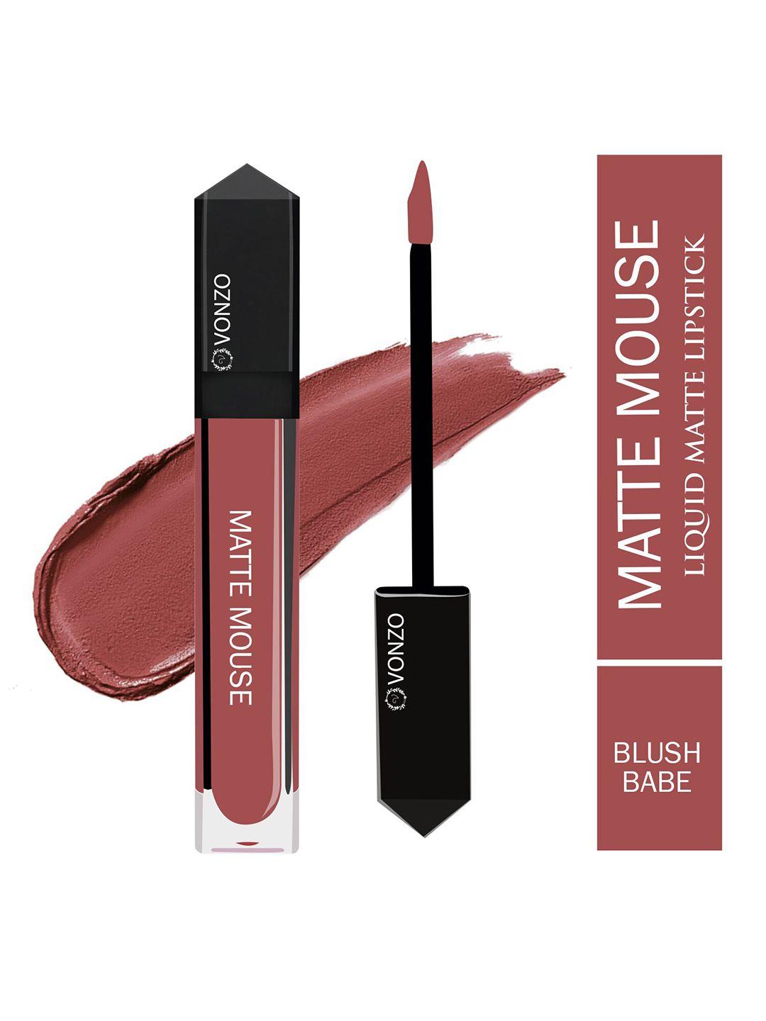 vonzo matte mouse long lasting liquid lipstick 6ml - blush babe