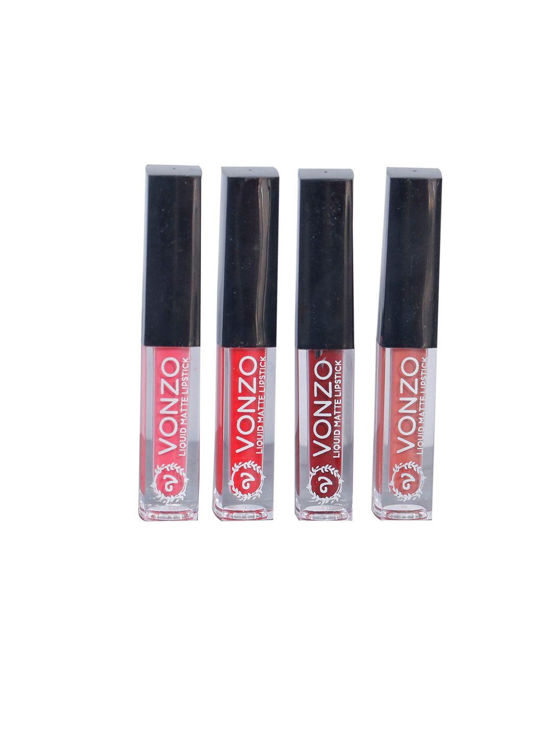 vonzo set of 4 liquid lipstick 8 ml each