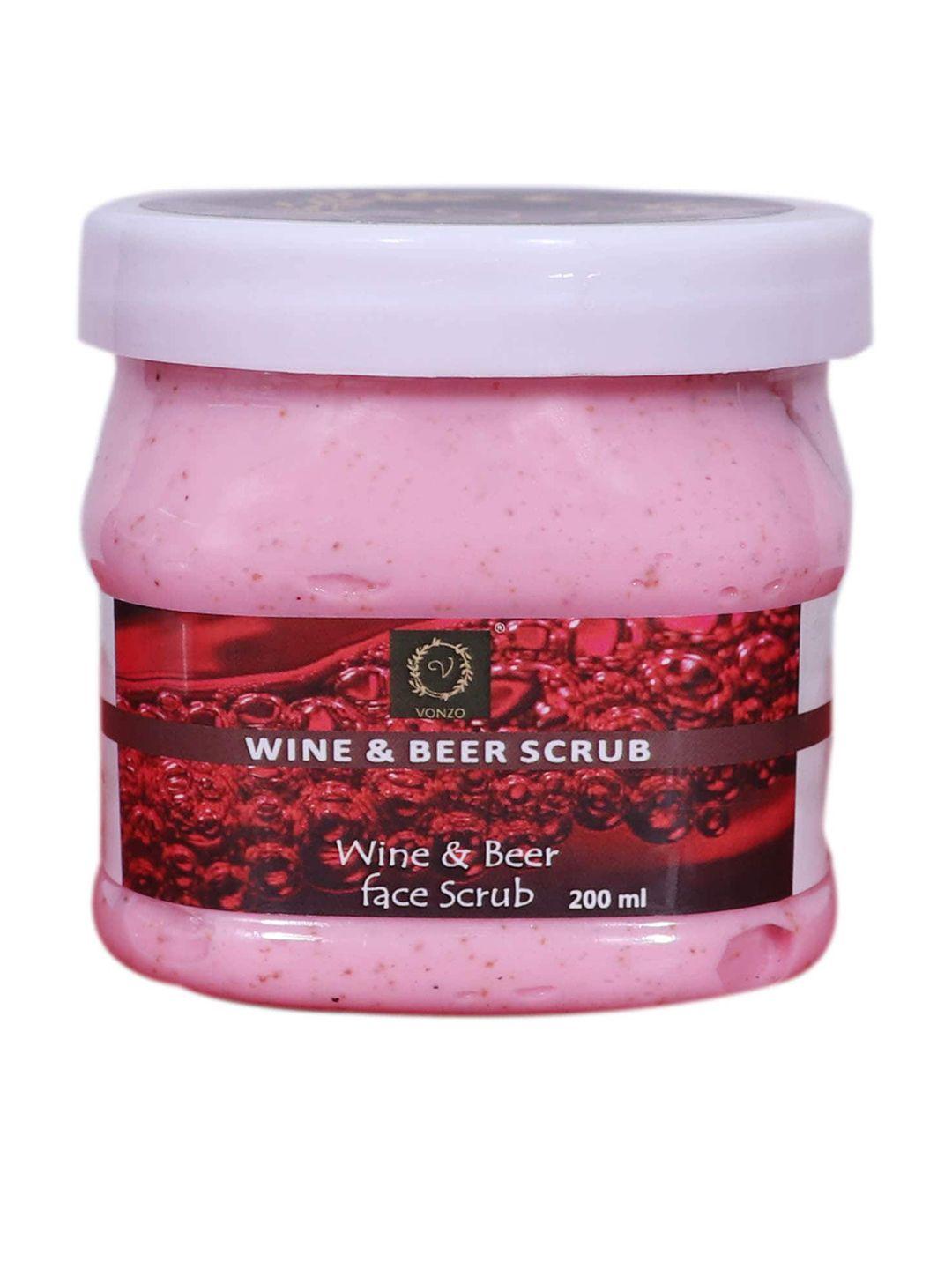vonzo wine & beer face scrub - 200 ml