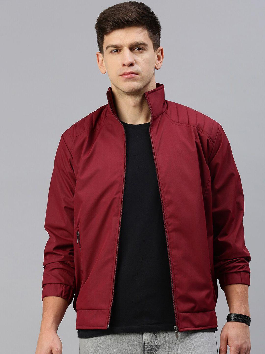 voxati stand collar bomber jacket