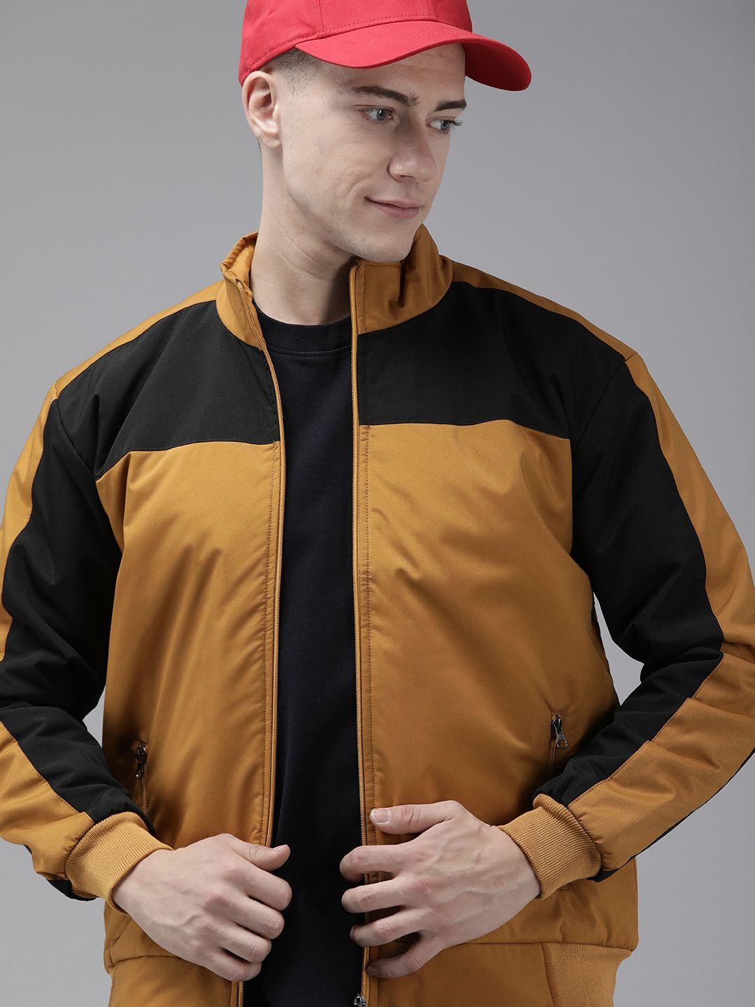 voxati men colourblocked sporty jacket