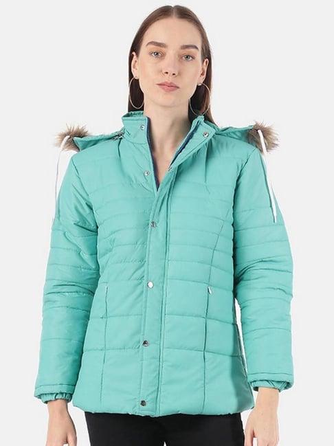 voxati turquoise quilted jacket