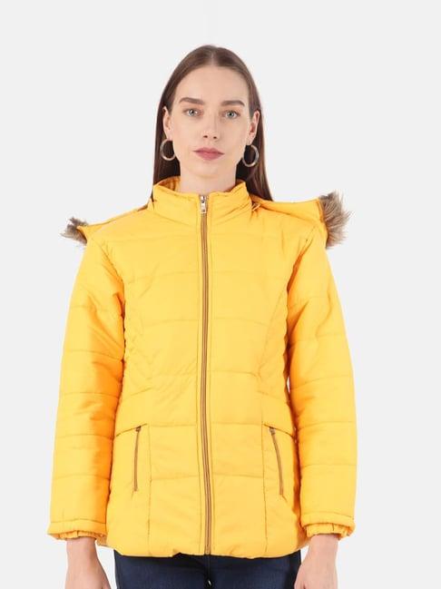 voxati yellow quilted jacket