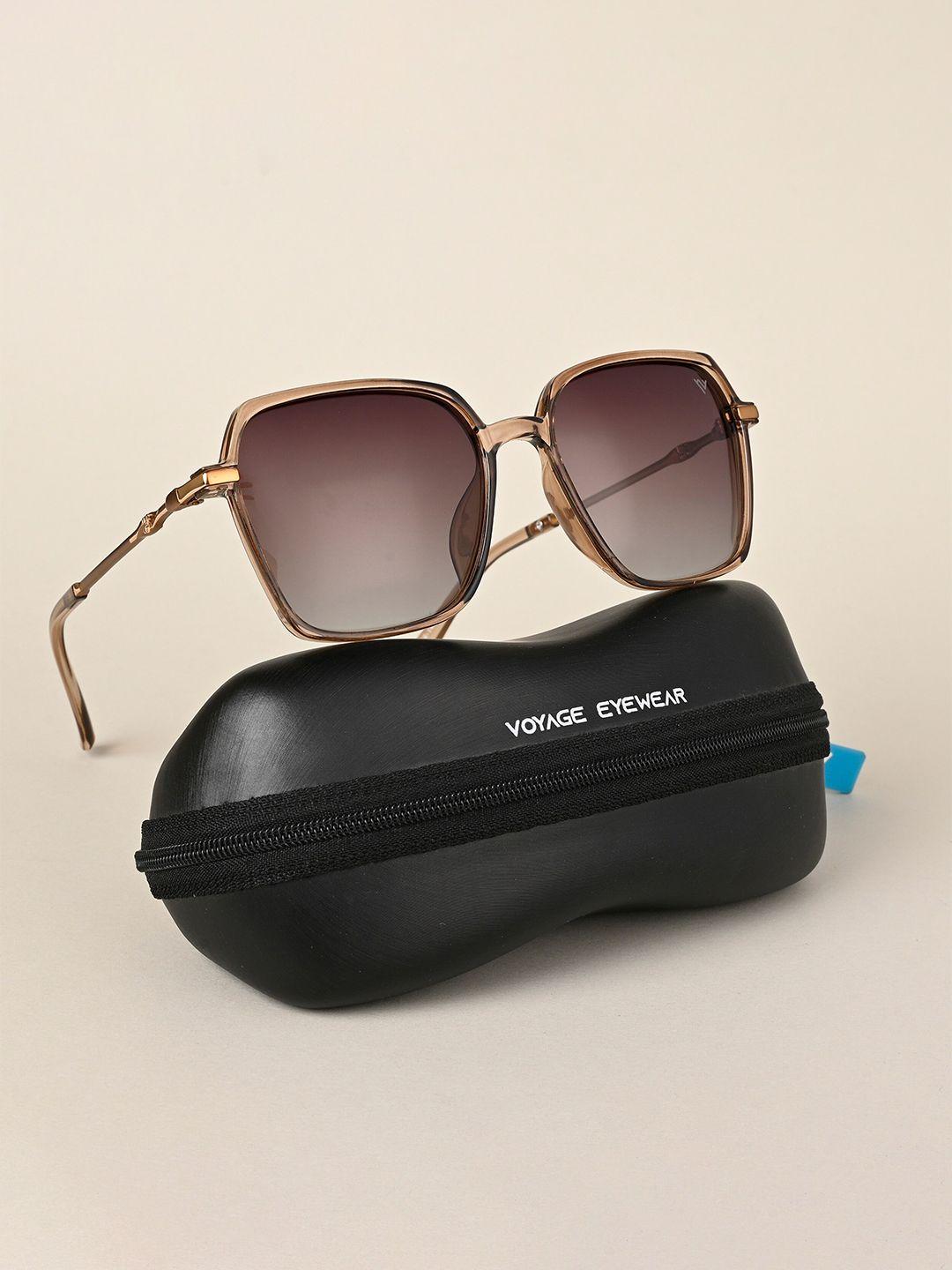 voyage women square sunglasses with polarised and uv protected lens