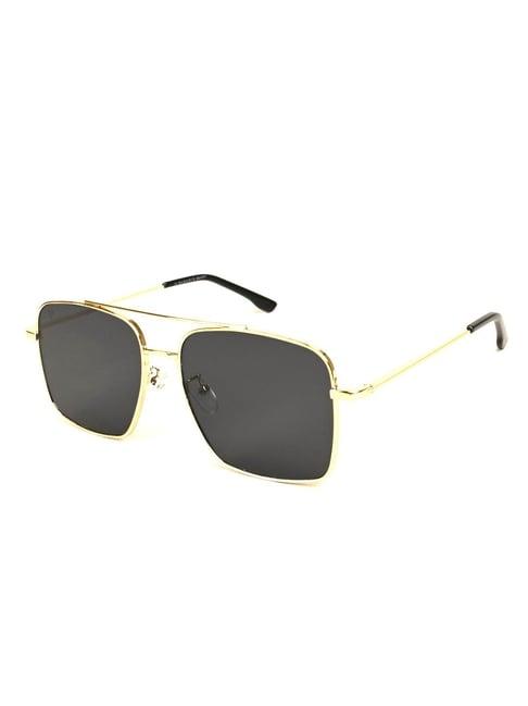 voyage black aviator uv protection unisex sunglasses