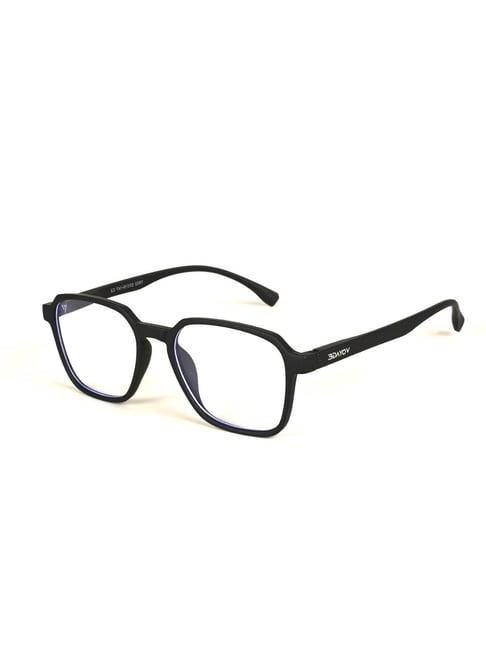 voyage black square unisex sunglasses