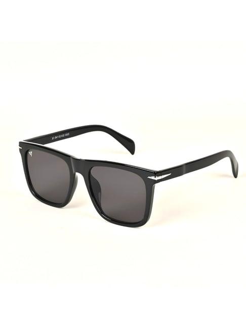 voyage black wayfarer uv protection unisex sunglasses