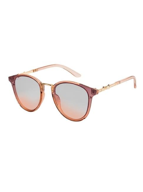 voyage brown oval uv protection sunglasses for women