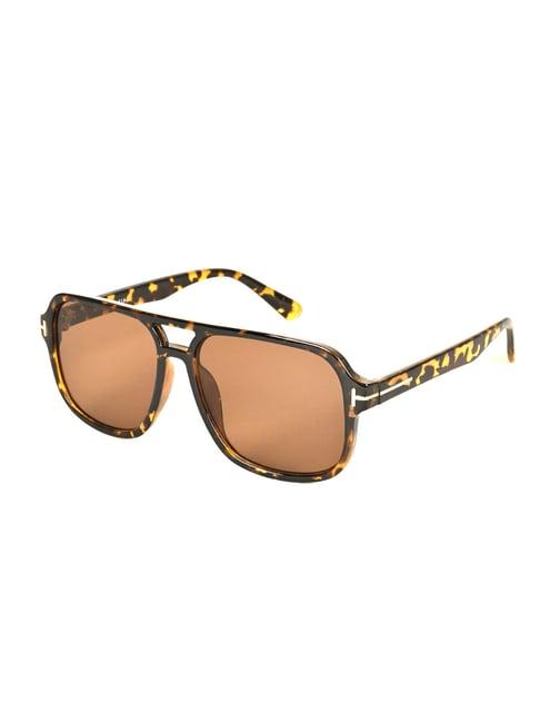 voyage brown wayfarer uv protection unisex sunglasses