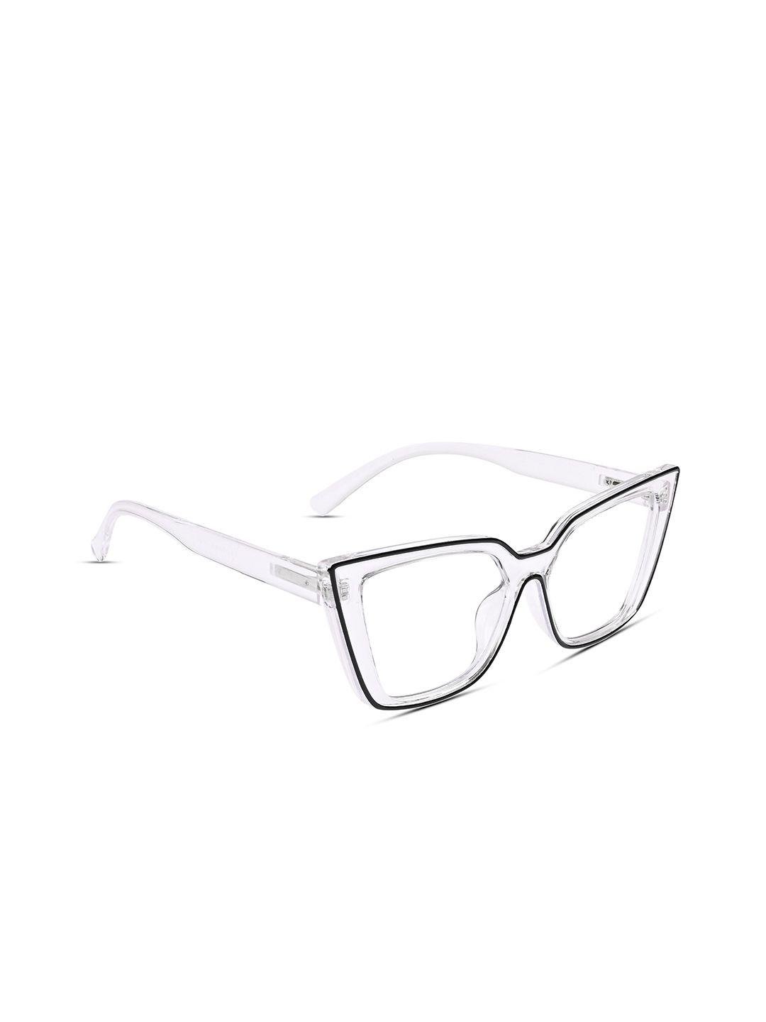 voyage clear lens & cateye sunglasses with uv protected lens 68094mg4023