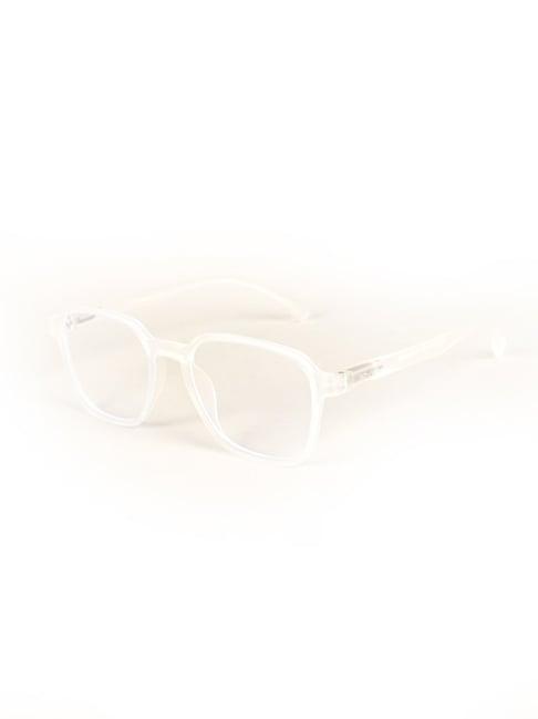 voyage clear square unisex sunglasses