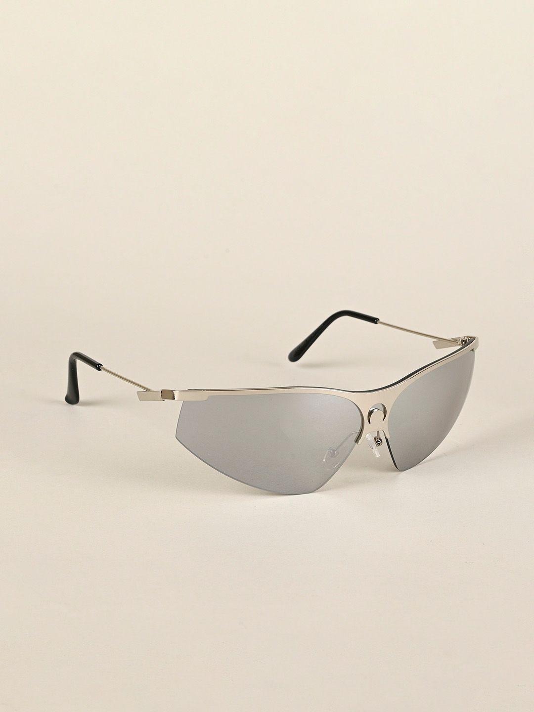voyage silver-toned cateye sunglasses with uv protected lens 3563mg4220