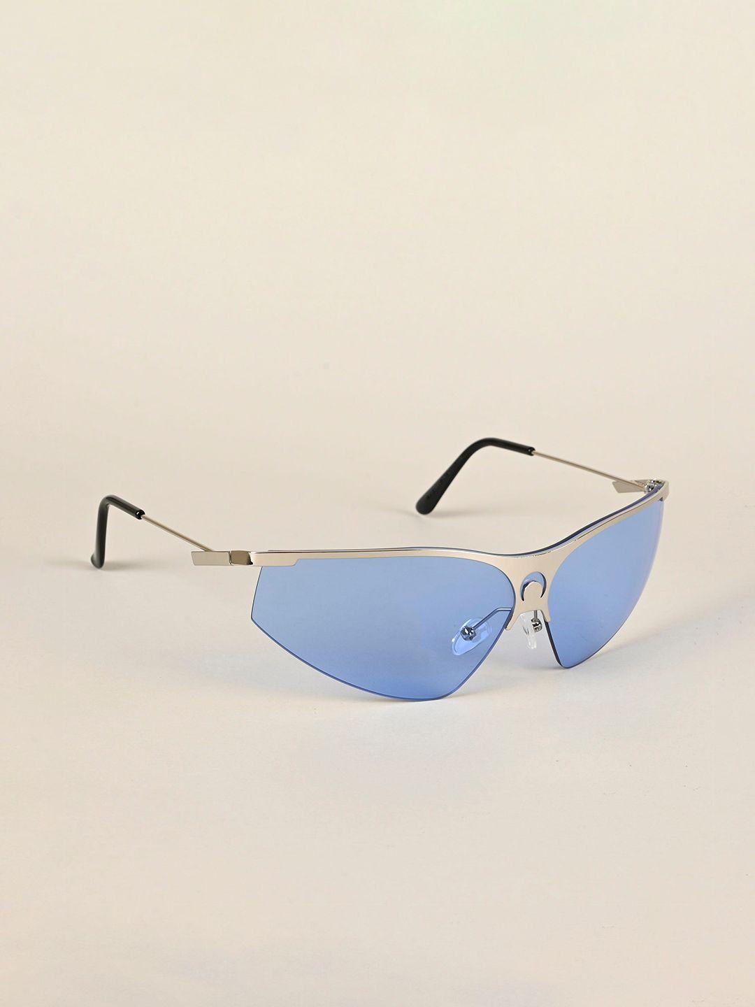 voyage silver-toned cateye sunglasses with uv protected lens 3563mg4222