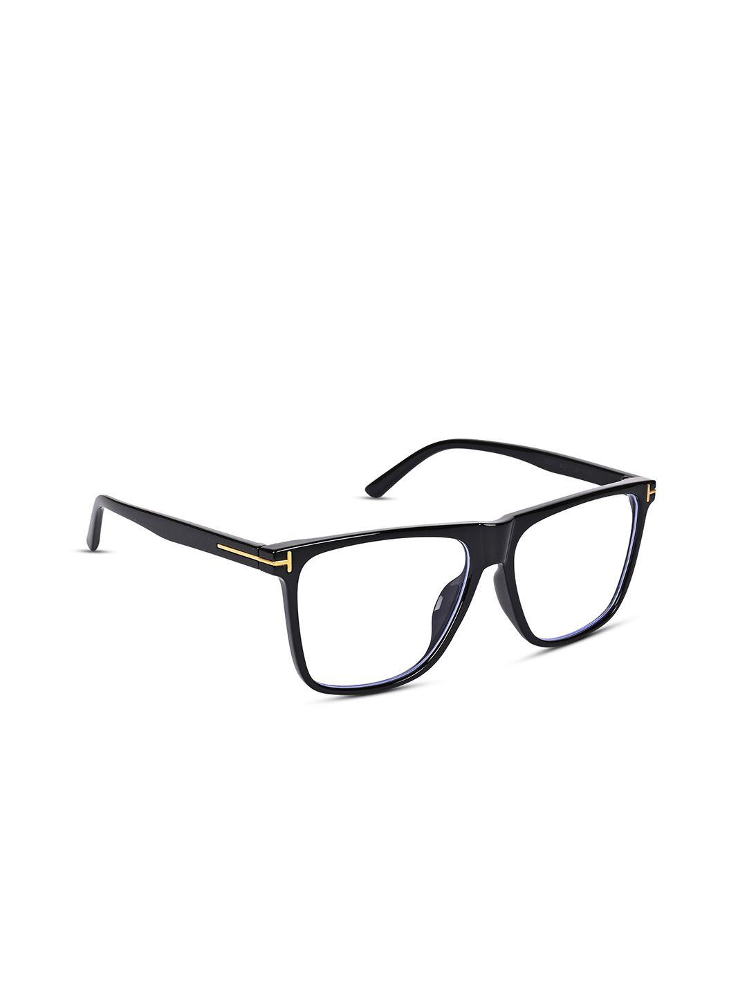 voyage unisex black full rim wayfarer frames