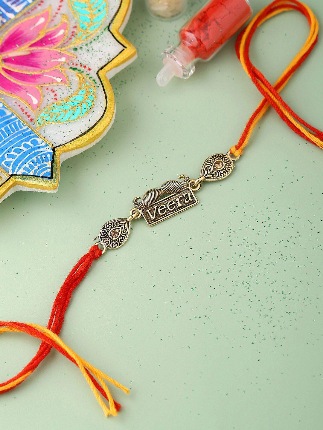 voylla antique designer veera rakhi