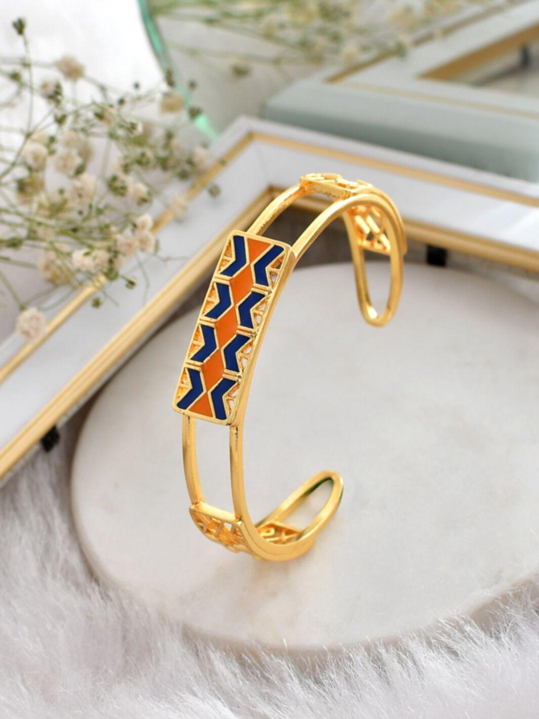 voylla gold-plated bangle-style bracelet