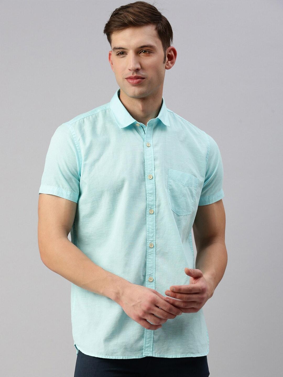 vriksh short sleeves cotton casual shirt