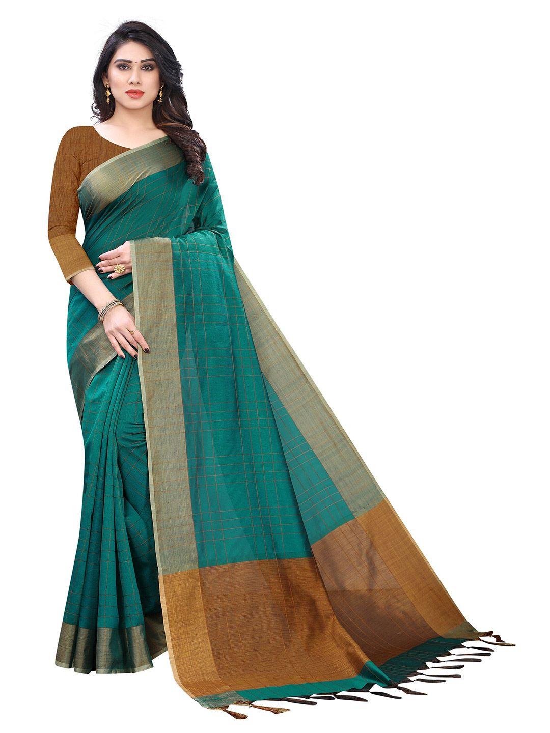 vrundavan ethics woven design zari art silk leheriya saree