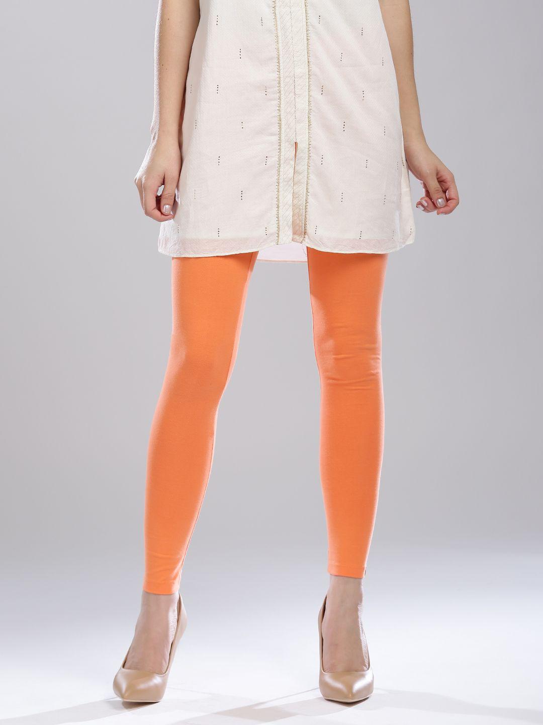 w coral orange leggings