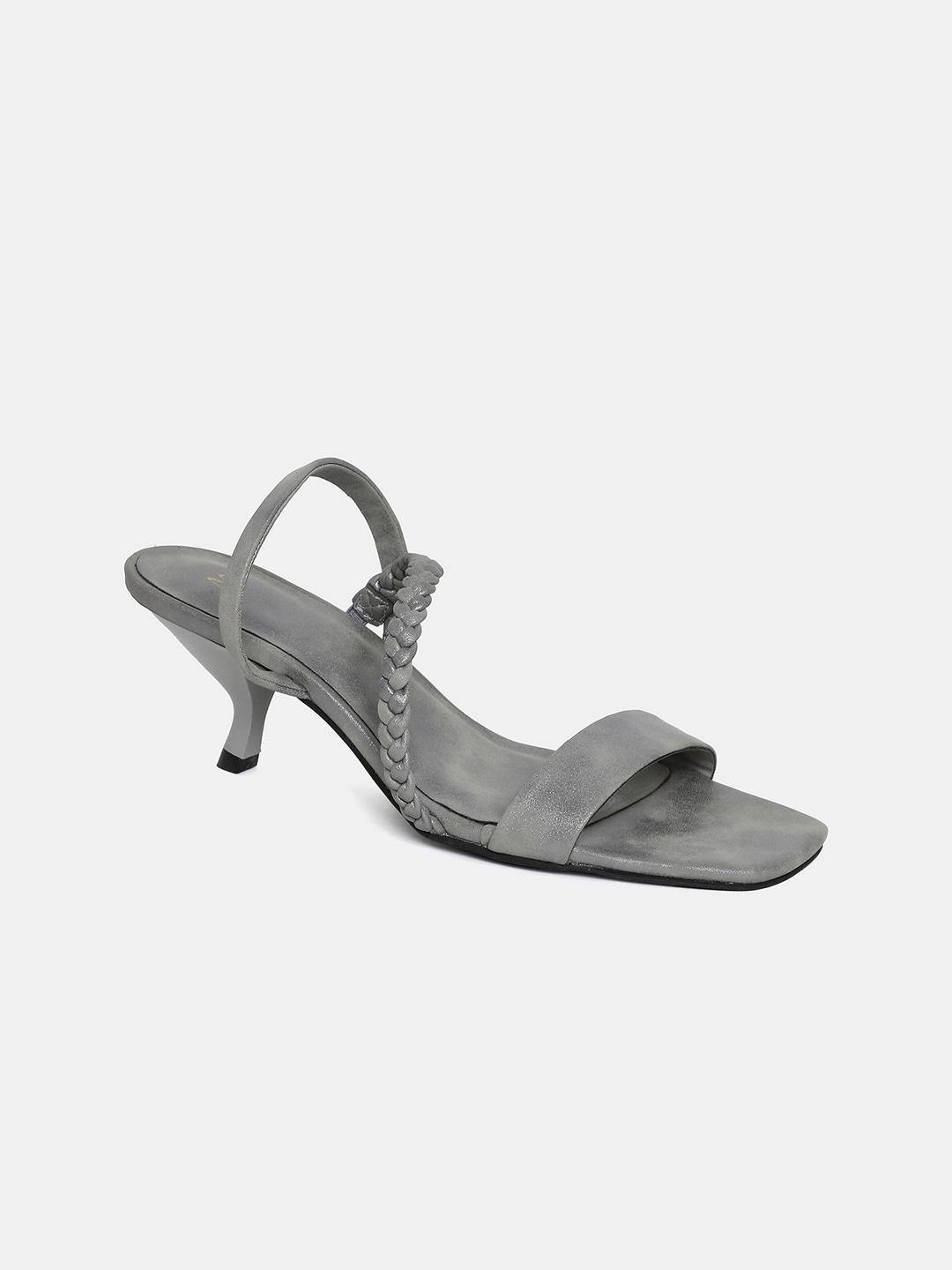 w grey colourblocked pu sandals