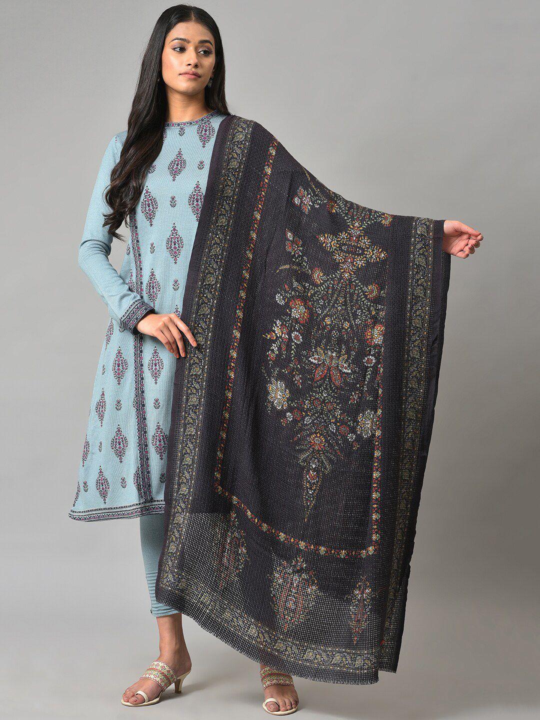 w women printed shawl