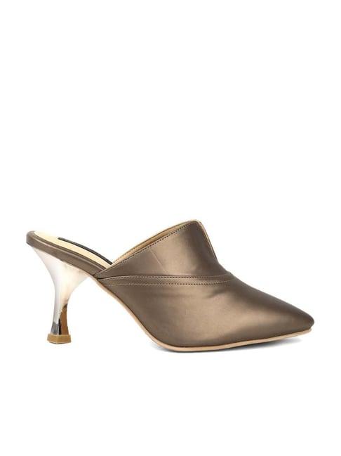 w women's wscarlett metallic mule shoes