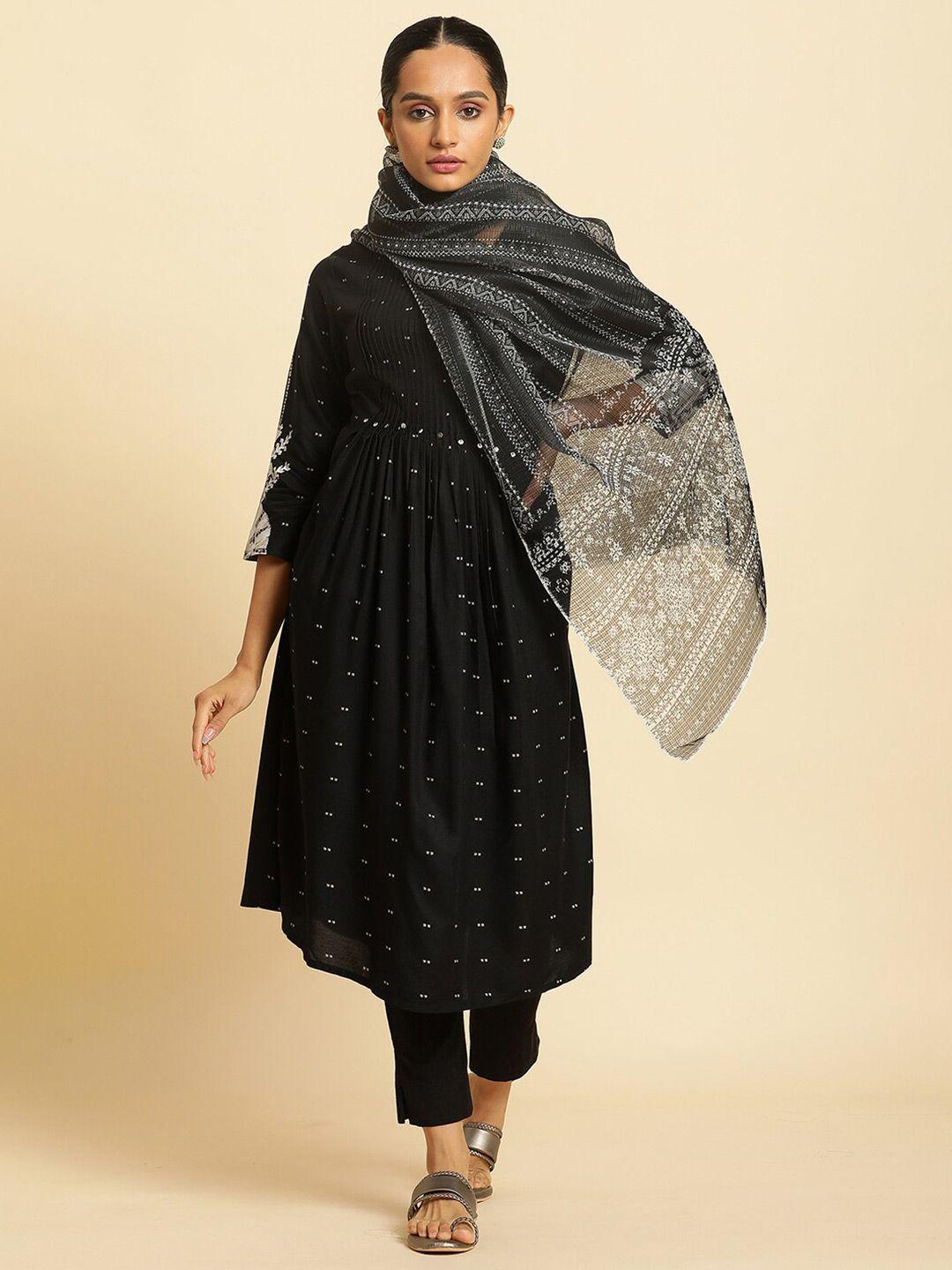 w ethnic motifs printed dupatta