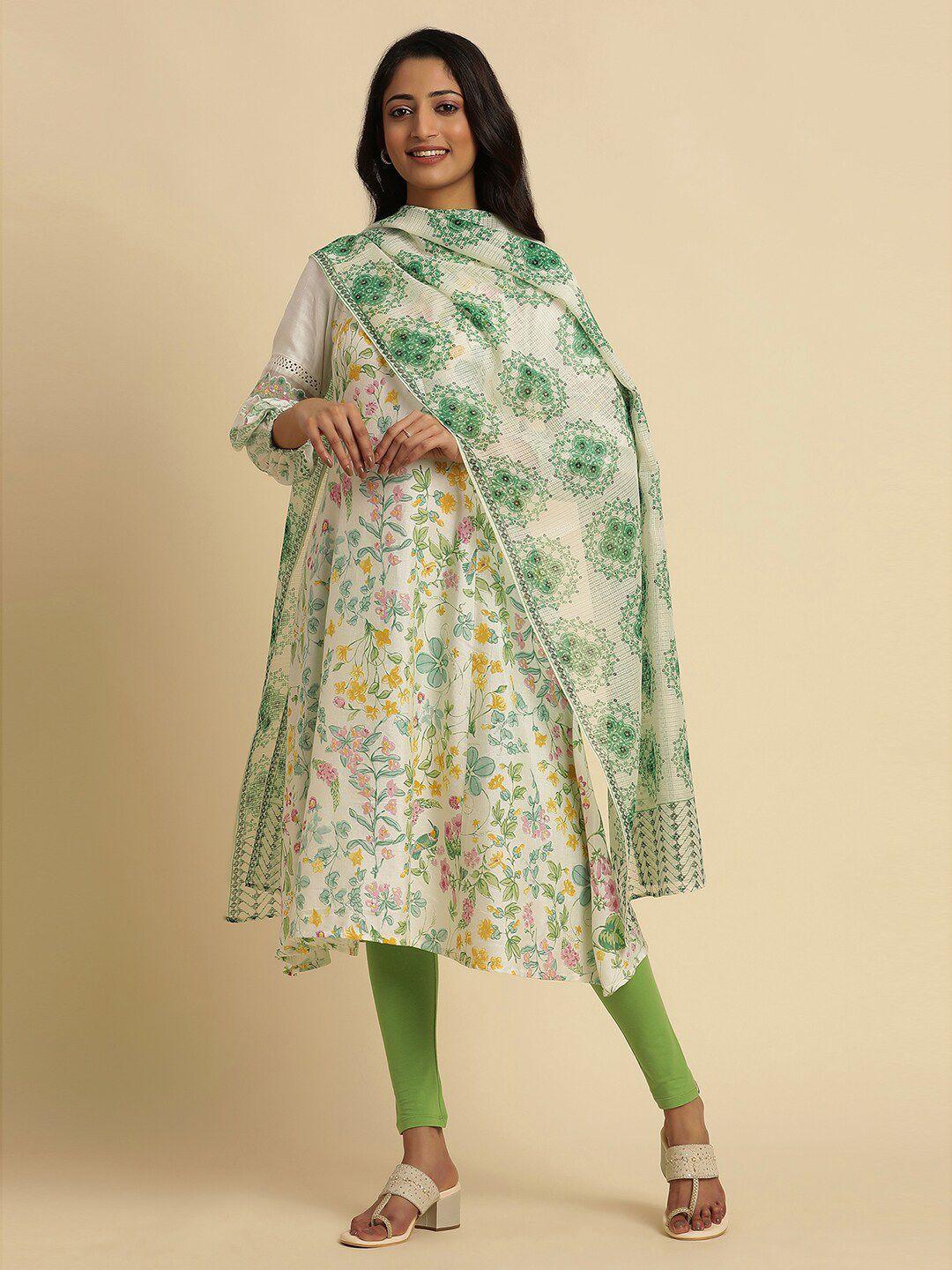 w ethnic motifs printed dupatta