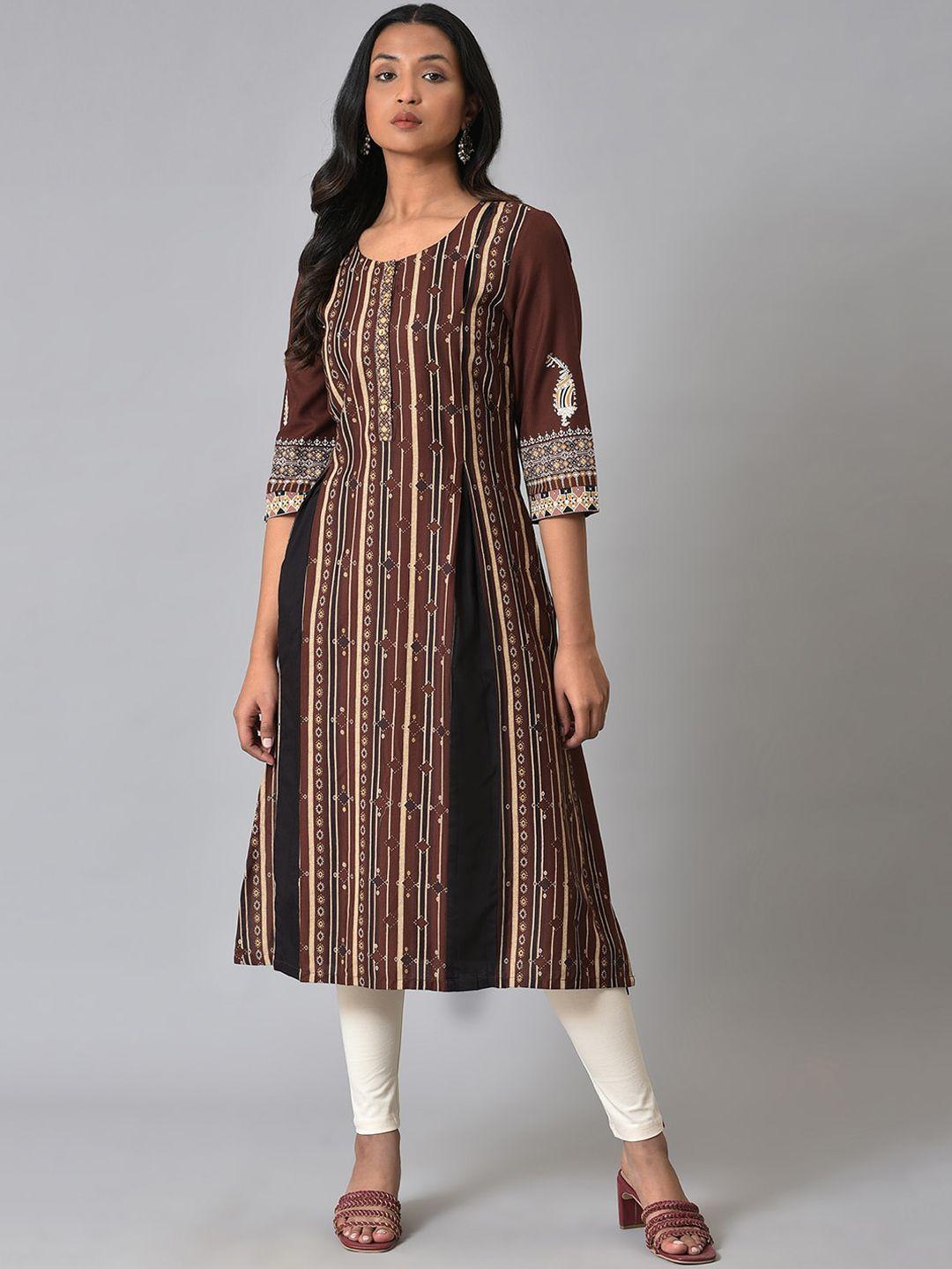 w ethnic motifs printed kurta