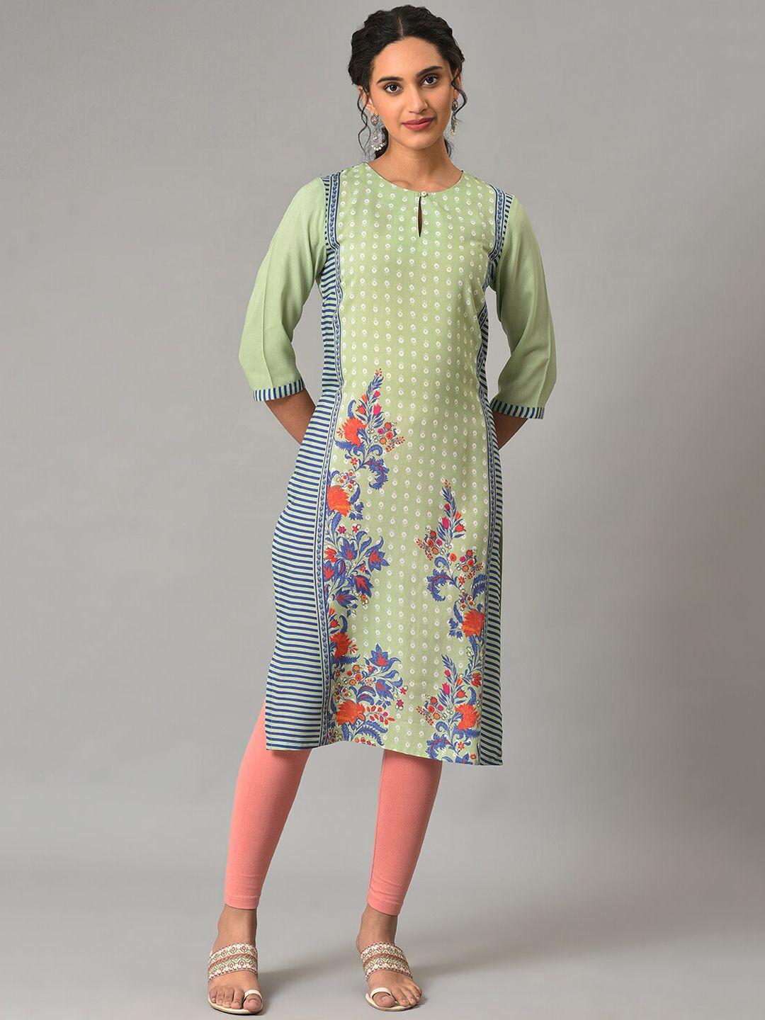 w floral printed kurta