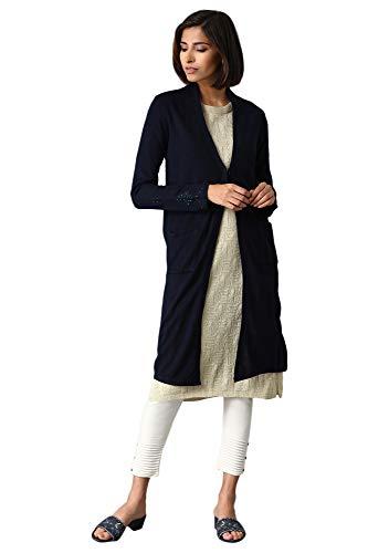 w for woman dark blue long cardigan_20now40074-215202_s