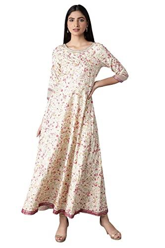 w for woman ecru printed dress with embroidery_21auw16334-116849_s