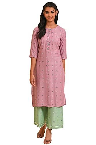 w for woman light purple printed kurta with embroidery_23few19315-121261_s_8