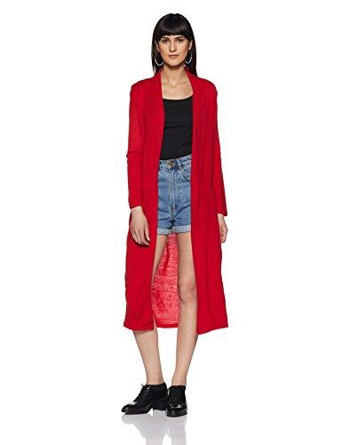 w for woman women's ethnic cardigan (17no65257-66170_red_ws)