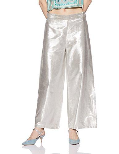 w for woman women's straight pants (17aus60234-11055_silver_ws)