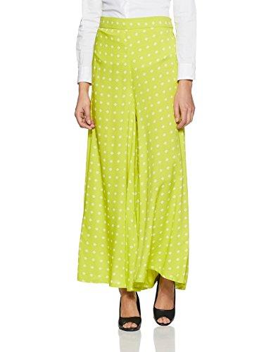 w for woman women regular fit palazzos(18fe61040-51206_green_ws)