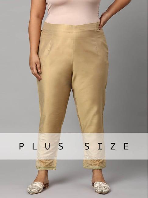 w golden slim fit pants